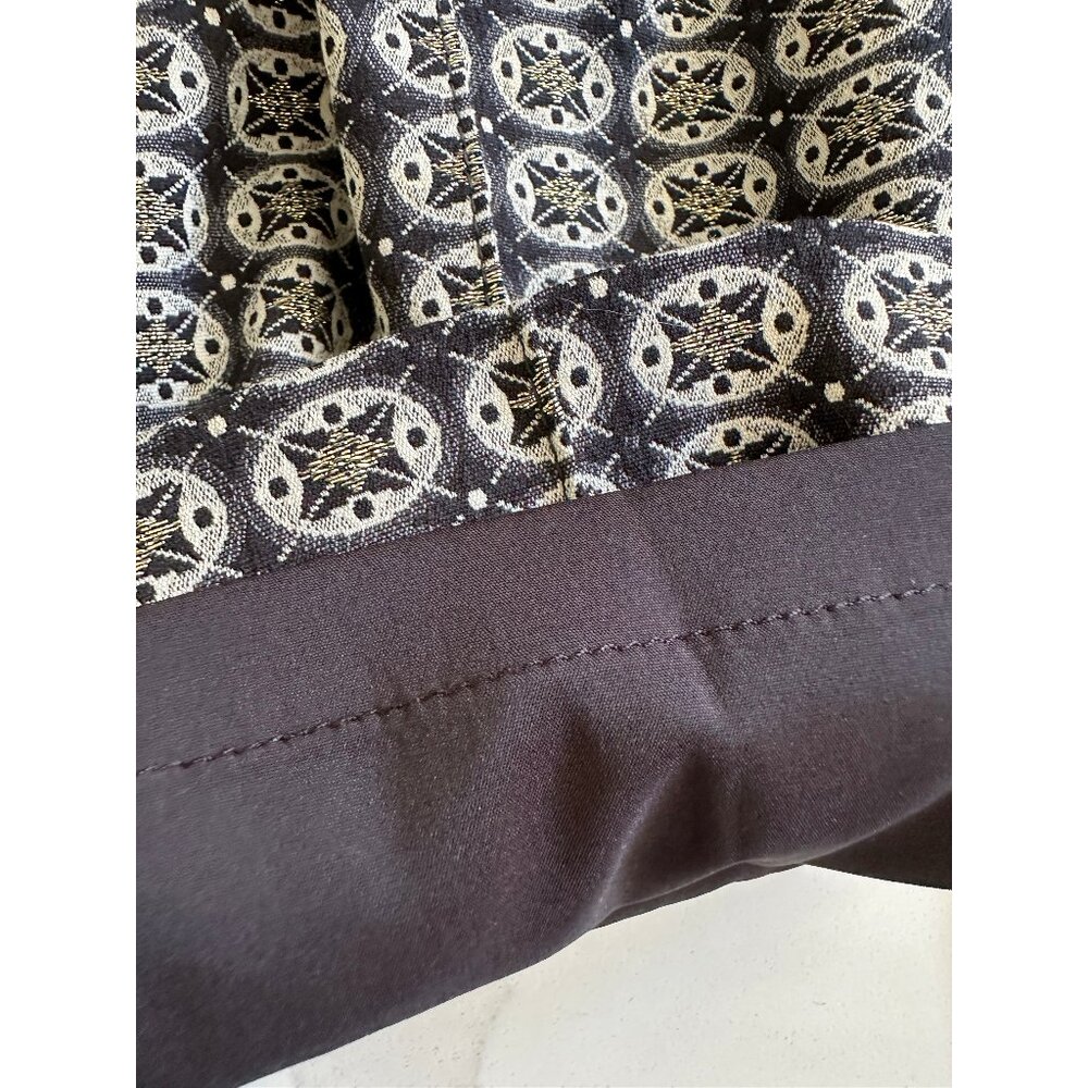 St. John Emma Gold/Black Metallic Jacquard Pants - Holiday Perfection! NWOT - Picture 9 of 11